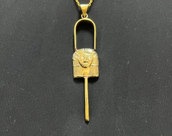 黄金のファラオの笏ネックレス | ミニマリストなツタンカーメン王の