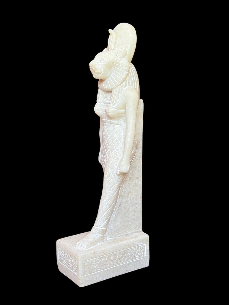 White Sekhmet Lioness Statue