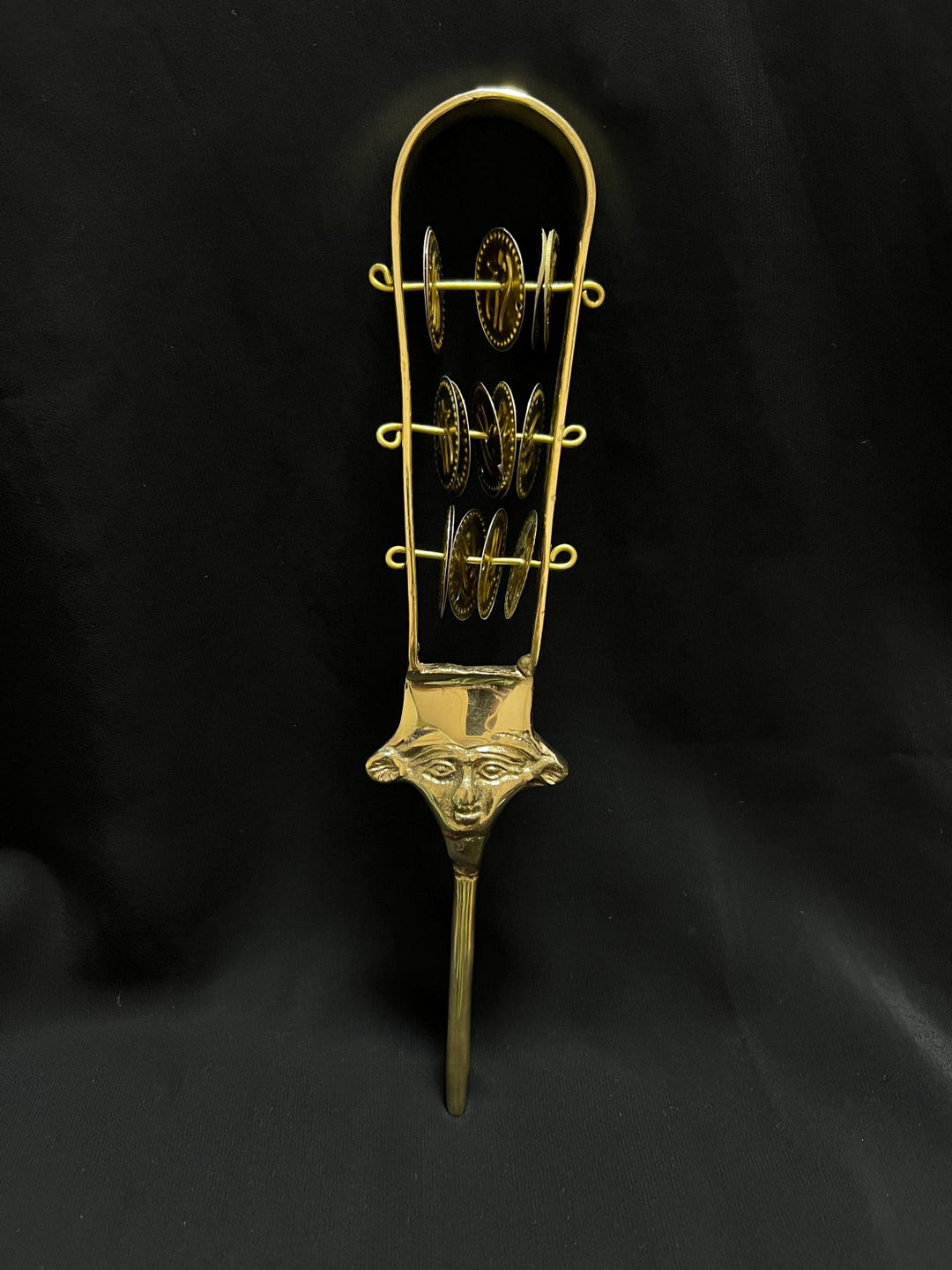 Ritual Rattle Hathor Brass Sistrum Egyptian Ritual Rattle Made in Egypt - Etsy