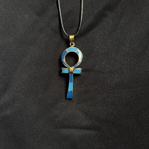 Necklace Handmade Ankh Necklace Key of Life Pendant Egyptian Gift Ancient Egyptian Pendant Gift Rare Pendant Made In Egypt