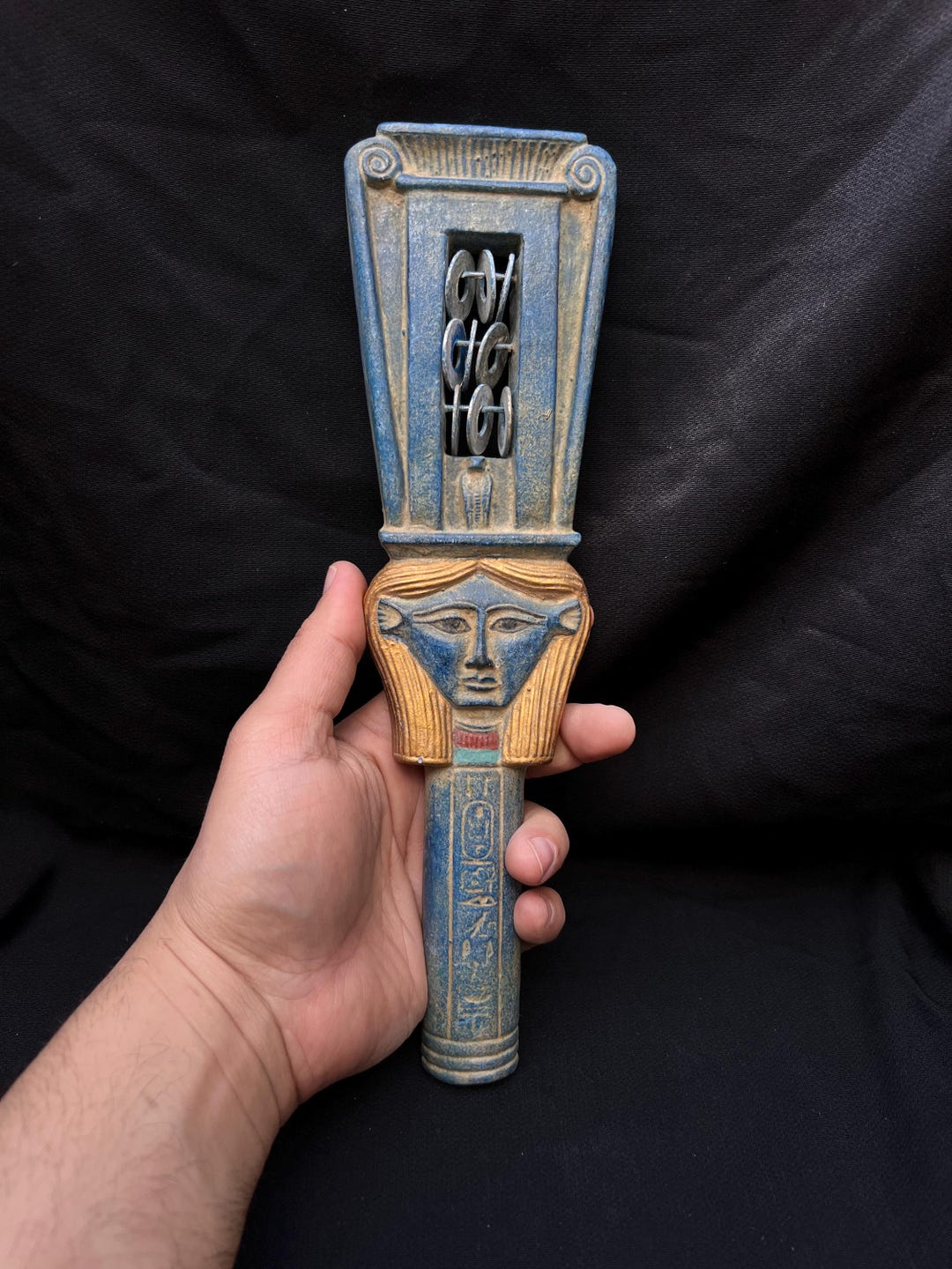 Ancient Egyptian Hathor Sistrum Ritual Rattle Made in Egypt - Etsy