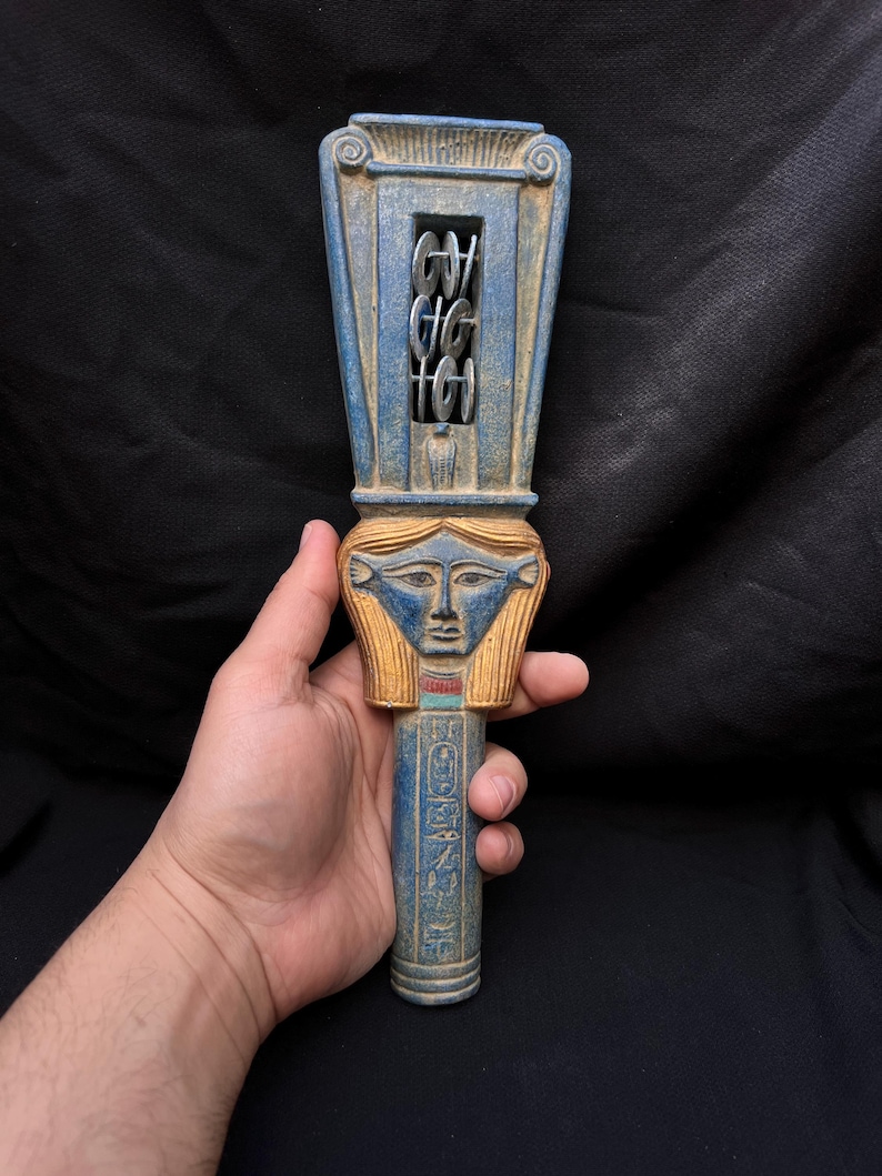 Ritual Rattle Ancient Egyptian Hathor Sistrum Ritual Rattle Made in Egypt - Etsy