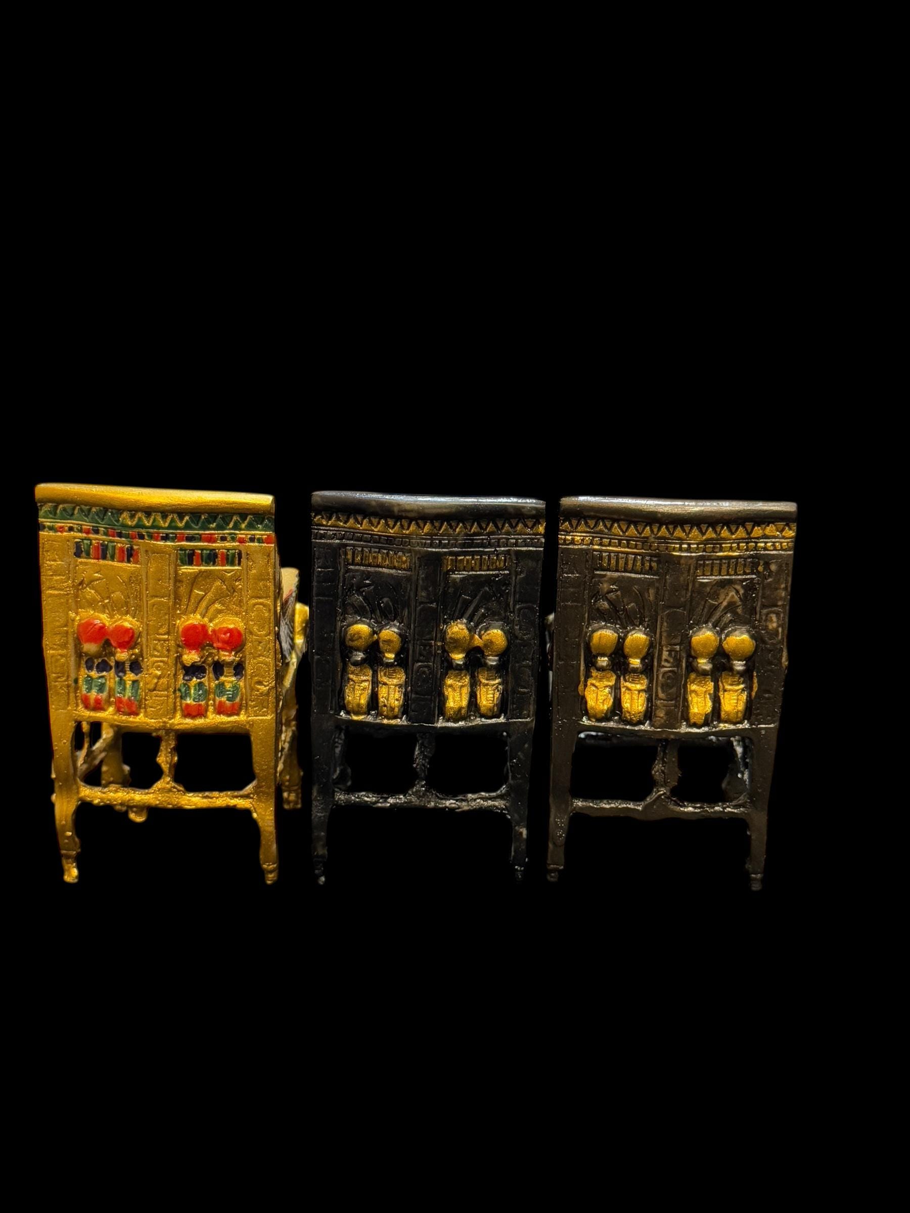 ツタンカーメン王室チェアセット ミニファラオの玉座 エジプト装飾