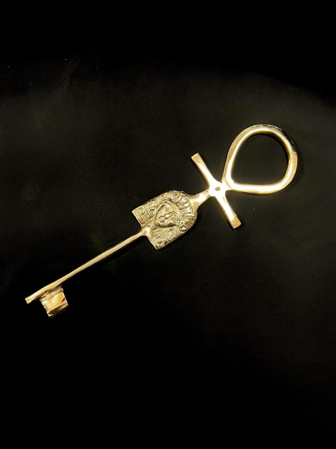 Brass Hathor Ankh Key Statue Egyptian Symbol of Life Made in Egypt - Etsy
