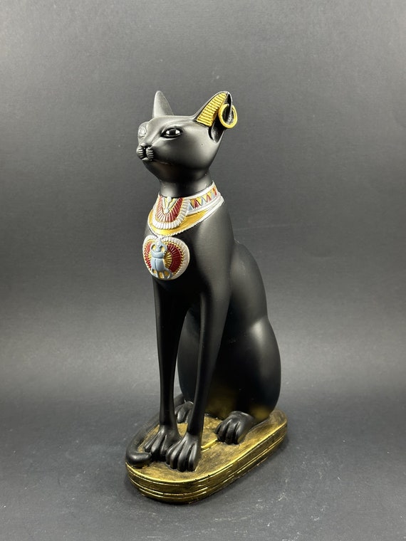 貴重なバステト女神像 手作りの猫 古代エジプトのバステト エジプトの