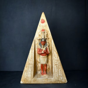 Autentica statua della piramide egiziana, simbolo unico dell'antico Egitto, realizzata in Egitto immagine 4