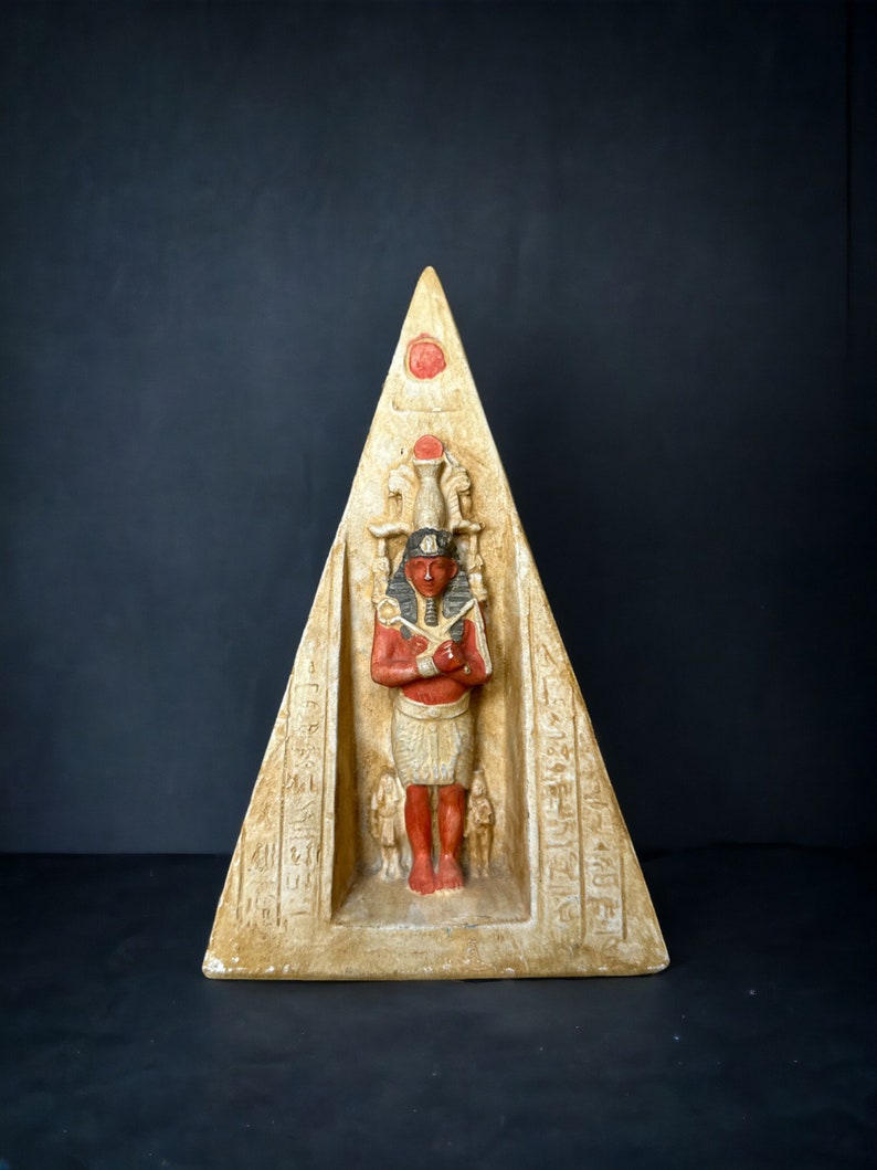 Autentica statua della piramide egiziana, simbolo unico dell'antico Egitto, realizzata in Egitto immagine 4