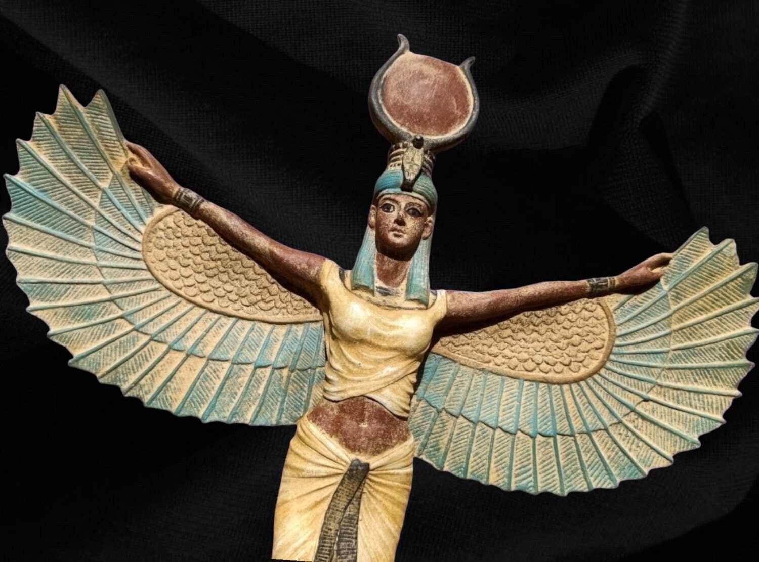 Unique Isis Open Wings statue Isis Sculpture Isis sculpture Isis figurine Egyptian altar Personalized Gift home decor Made In Egypt