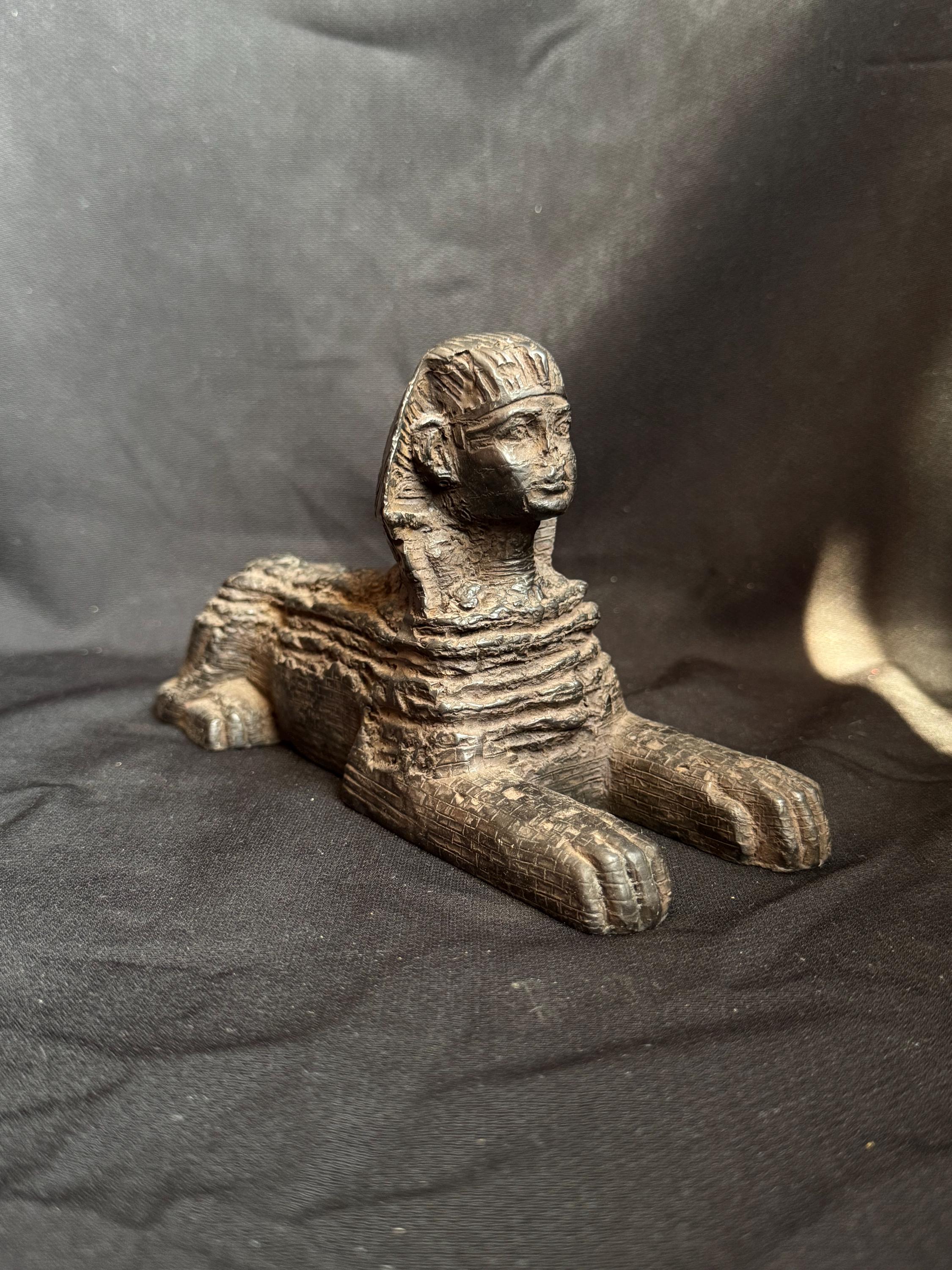 古代エジプトのスフィンクスのレプリカ像、スフィンクスの小像、ギザの