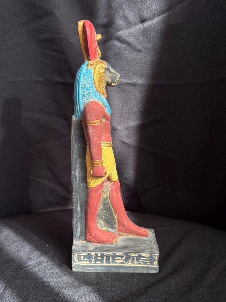 Statue of Goddess Sekhmet Standing Handcrafted Heavy Stone Sculpture ...