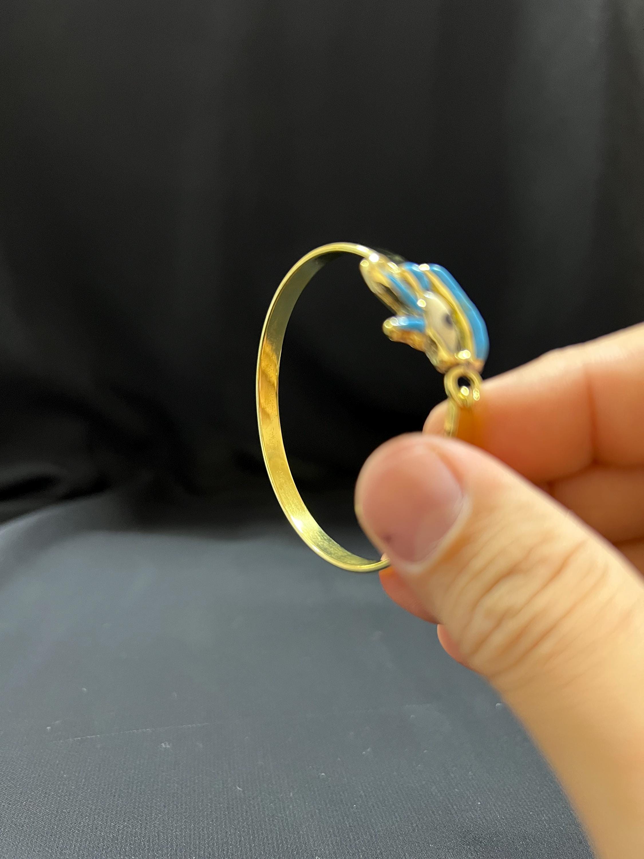 エジプトのホルスの目ブレスレット - エジプト製の手作りの黄金の 