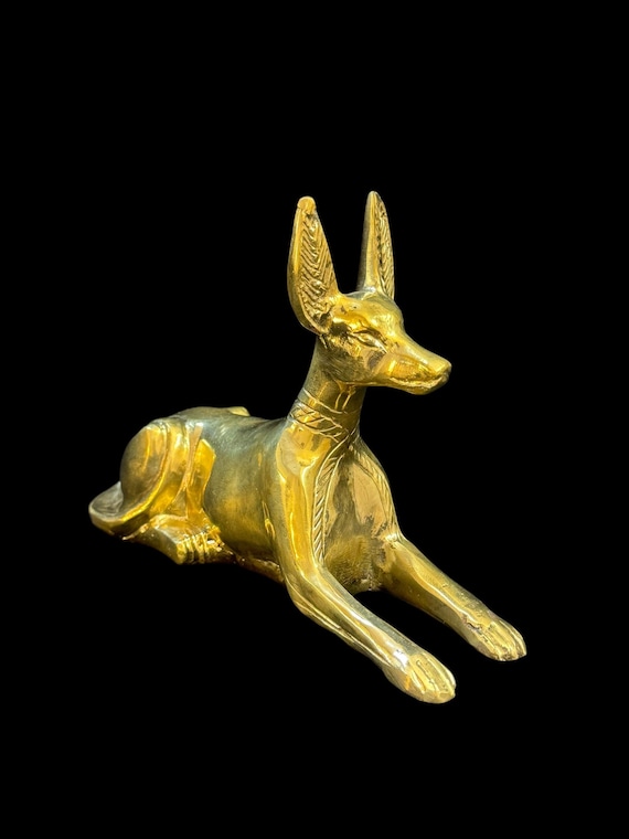 ユニークなアヌビス像、エジプトのジャッカル神の置物、古代神話の装飾