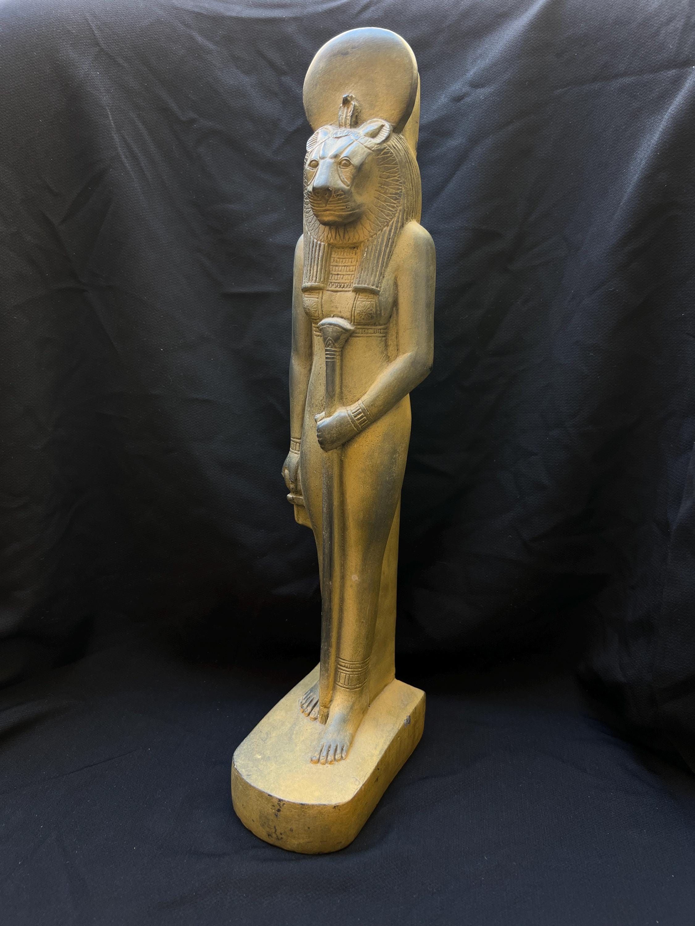 Sekhmet Lioness Goddess Statue Ancient Egyptian Power Figure Made in ...
