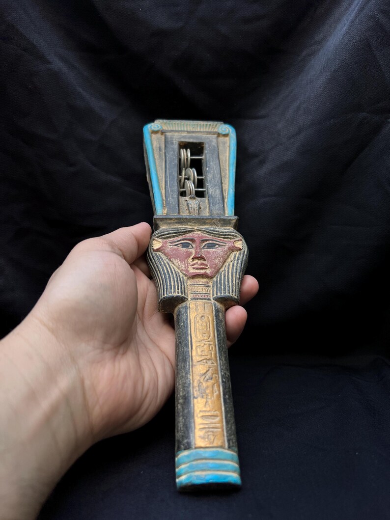 Ancient Egyptian Hathor Sistrum Temple Rattle Made in Egypt - Etsy Canada