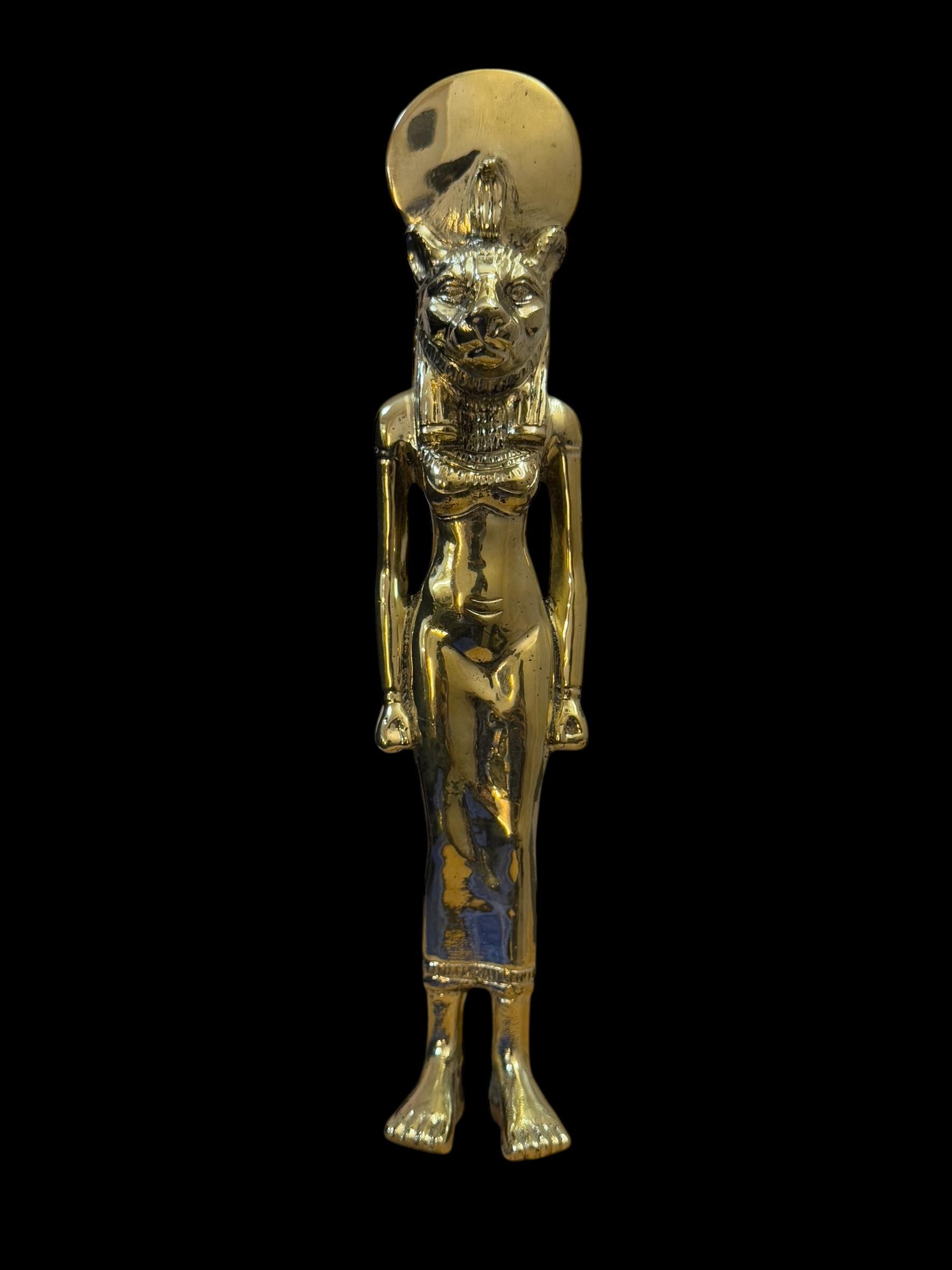 【レプリカ】古代エジプト文明 セメクト 石像 アートオブジェ 置物 エジプトの女神セクメトのユニークな像。素晴らしいギフト。セクメトの