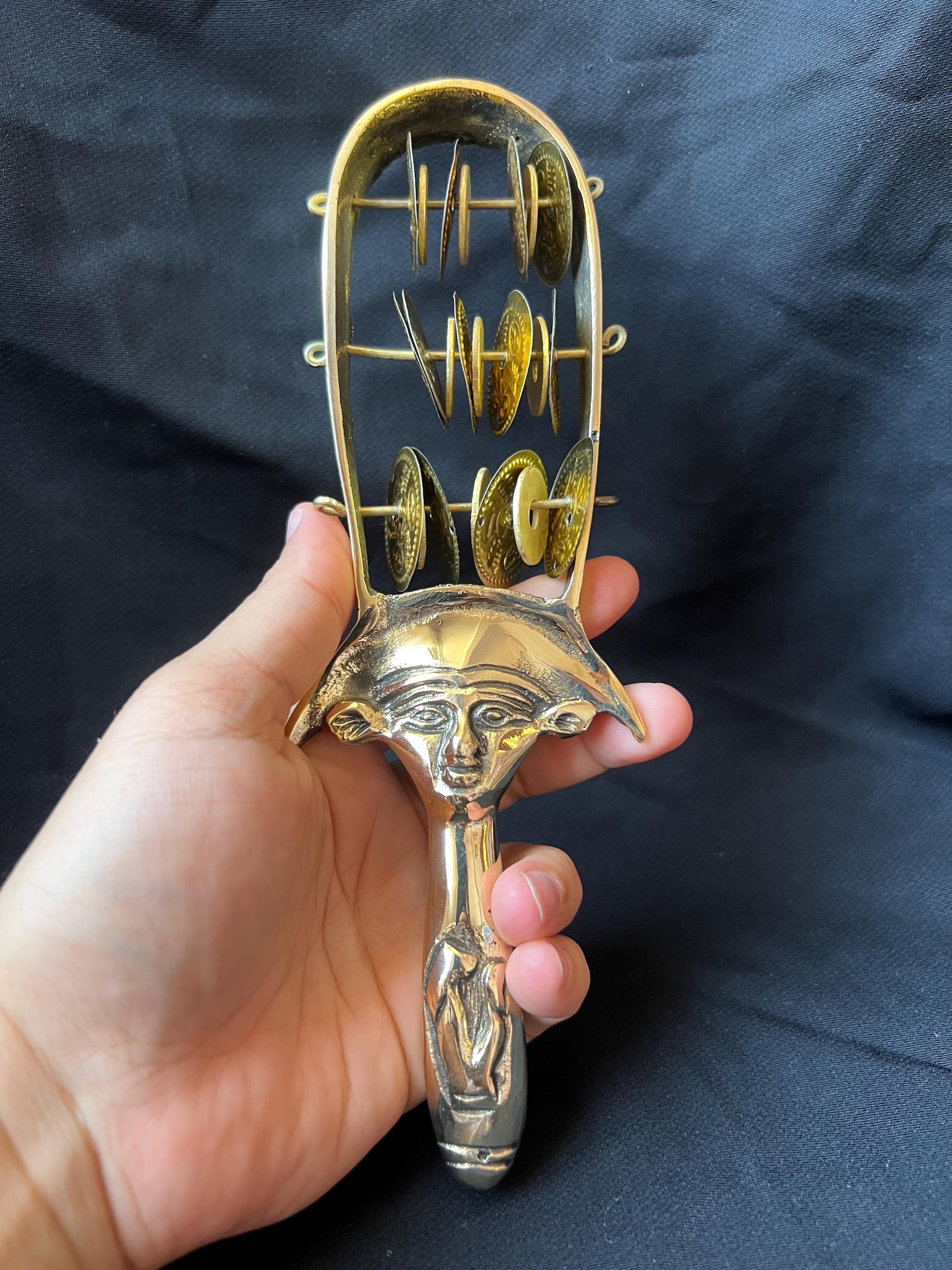 Amazing Goddess Hathor Sistrum Made of Copper - Sacred Musical ...