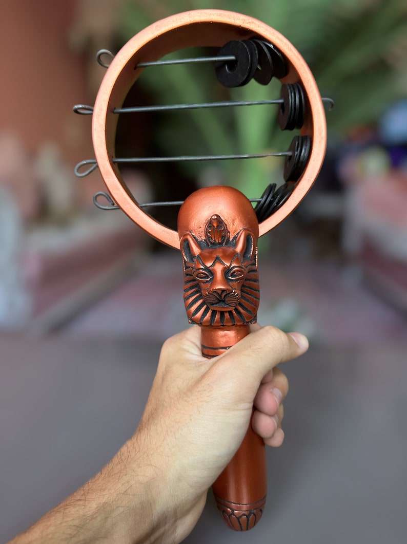Gorgeous Sistrum of Goddess Sekhmet Musical Instrument Great Sound ...
