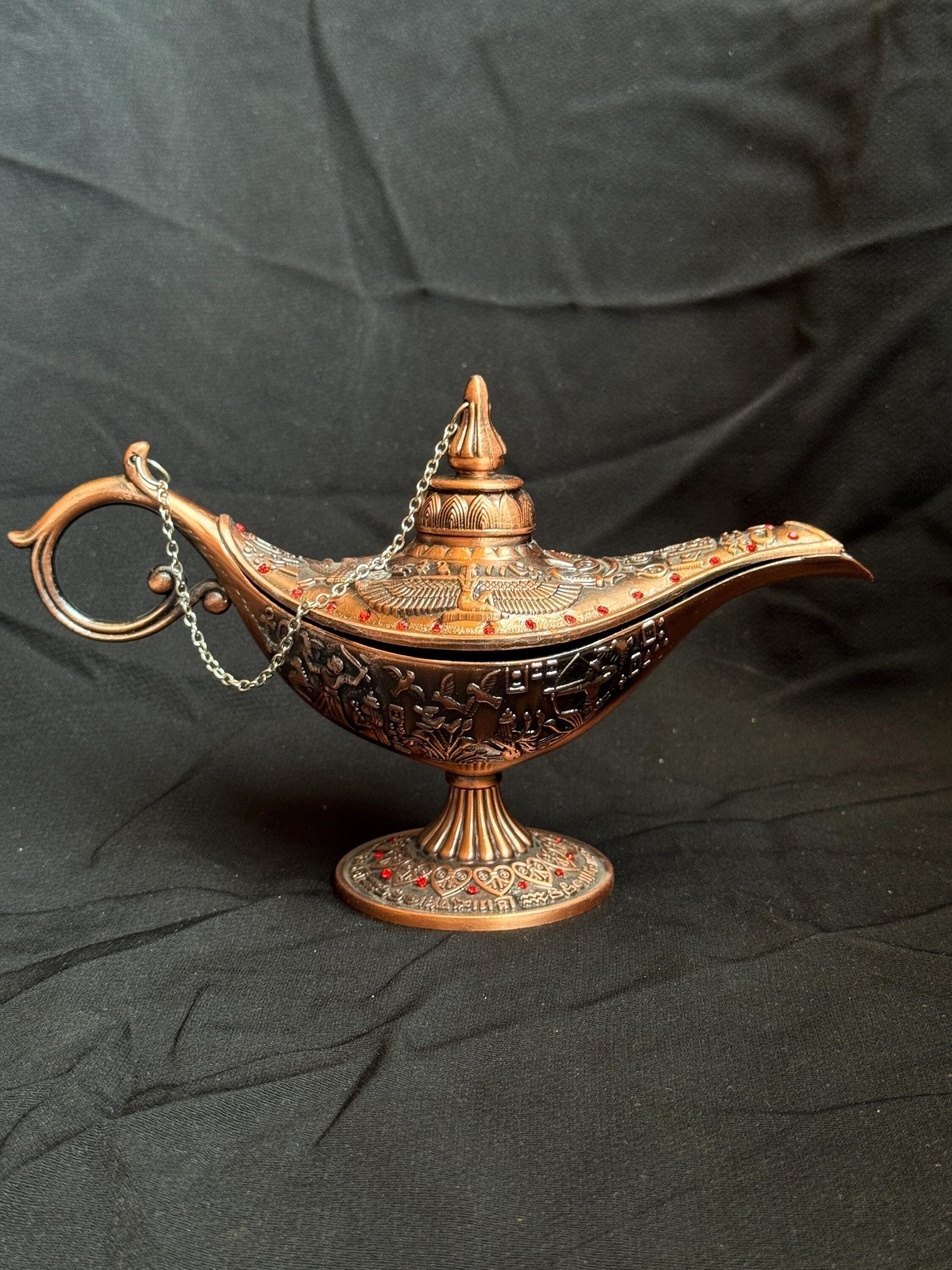 手作りのアラジン魔法のランプ、精霊ランプ、アンティーク オイル