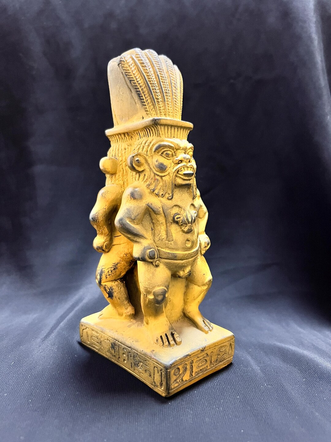 Double Sided Bes Statue – Ancient Egyptian Protector Figure Made in ...
