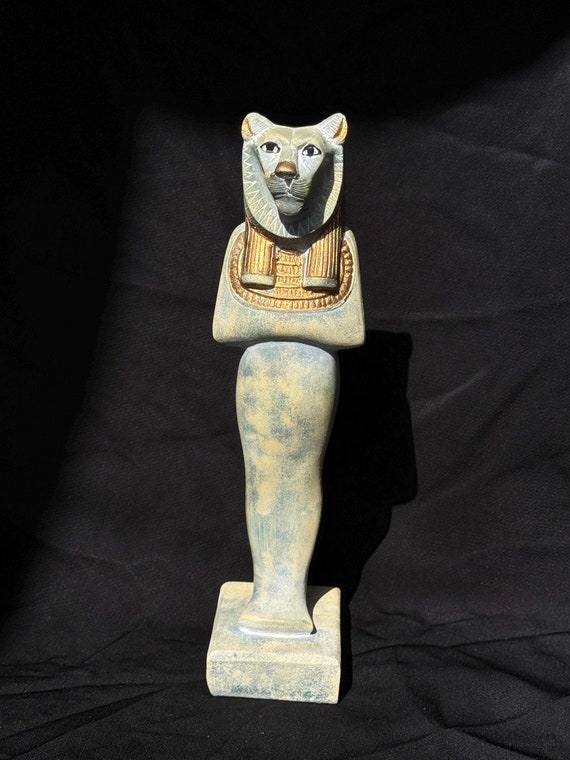 【レプリカ】古代エジプト文明 セメクト 石像 アートオブジェ 置物 セクメト像、古代エジプトのライオンの女神セクメトの置物、戦争の女神