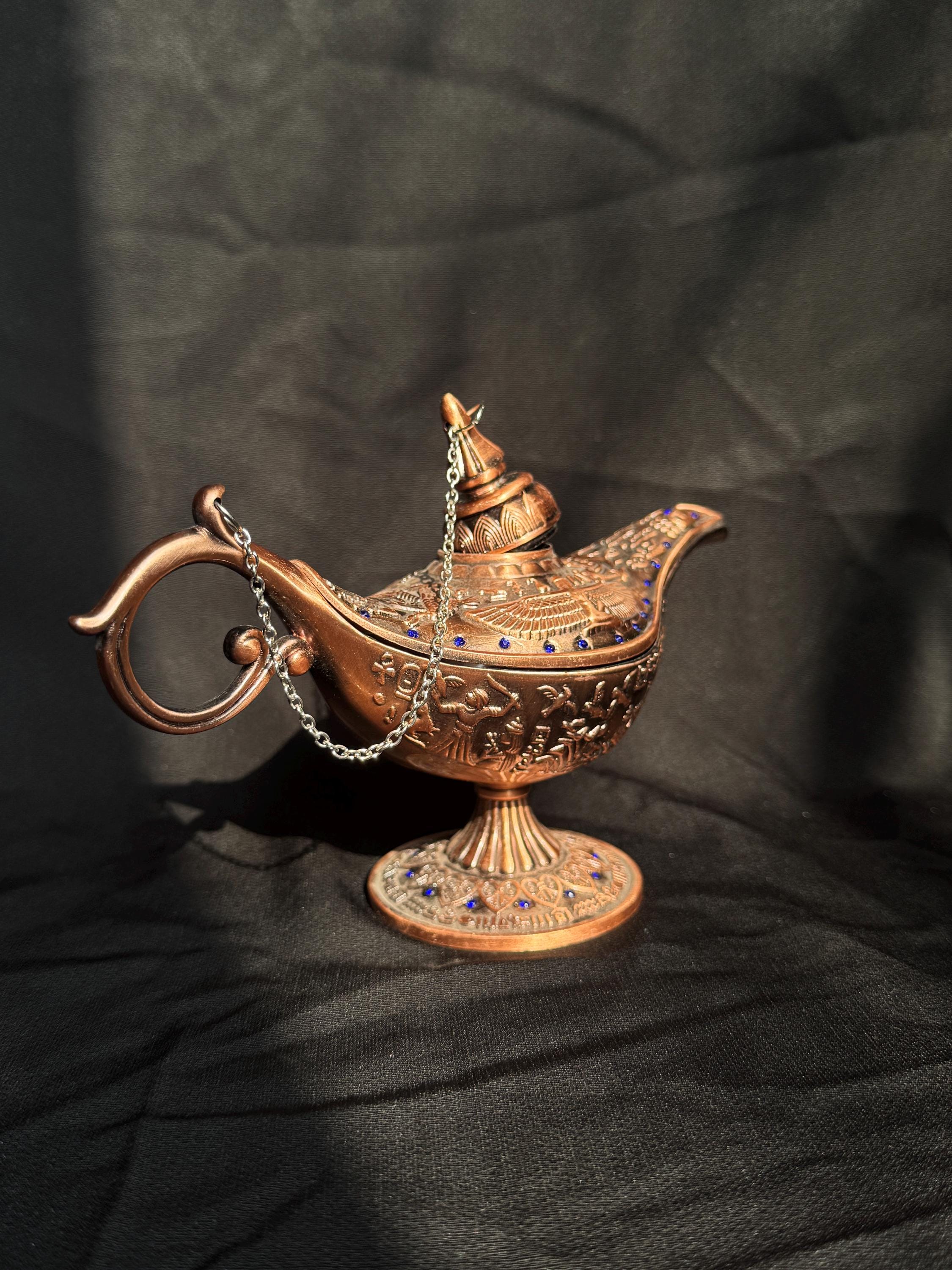 手作りのアラジン魔法のランプ、精霊ランプ、アンティーク オイル