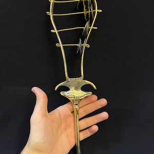 Ancient Egyptian Sistrum of Goddess Hathor Copper Sacred Musical Instrument, Handmade Egypt Amulet Collectible, Musical Hand, Egypt Gifts