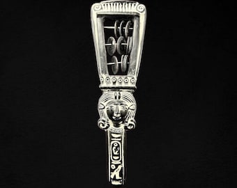 Black Sistrum of Goddess Hathor, Magical Ancient Egyptian Musical for Rituals and Spirituality Made in Egypt