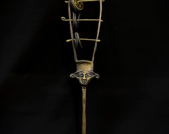 Sacred Sistrum of Goddess Hathor Magical Ancient Egyptian Musical for Rituals and Spirituality Musical Instrument Replica Made in Egypt