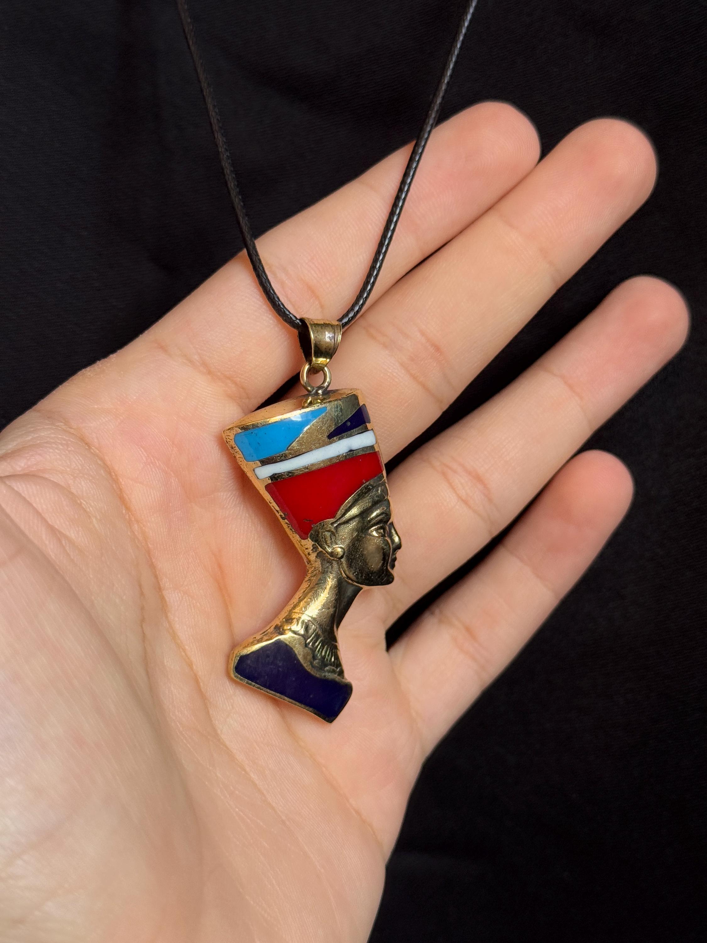 Hip Hop Egyptische Koningin Nefertiti Hanger & Kettingen Voor Vrouwen Sieraden Gouden Kleur Roestvrij Stalen Sieraden