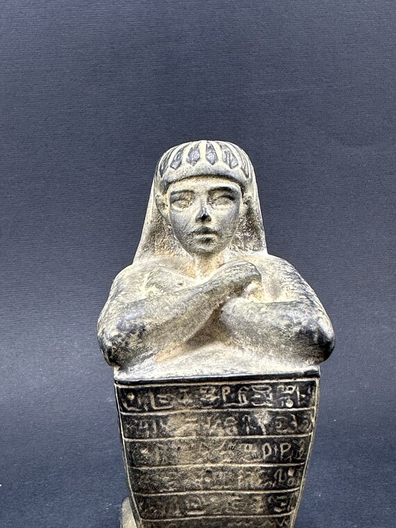 エジプトの書記官像、ご自宅の装飾に最適なユニークな彫刻、書記官の