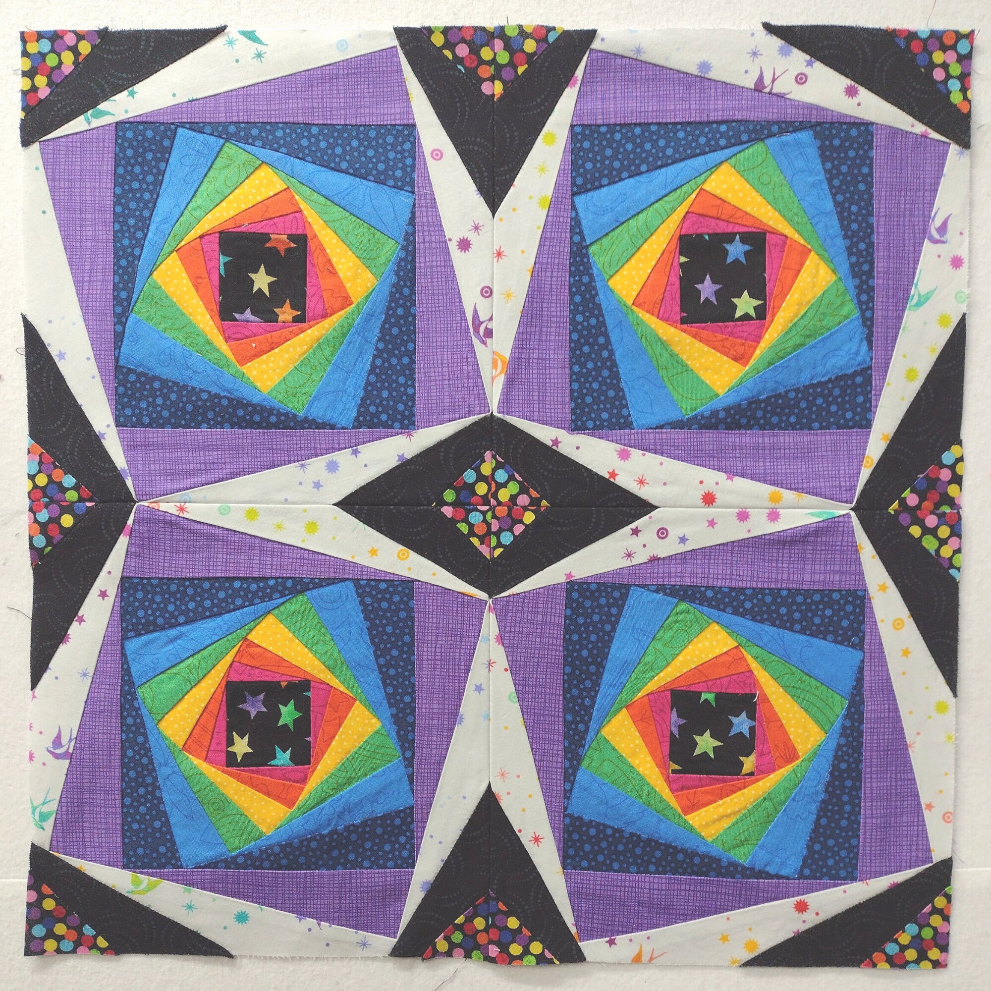 Vortex 2.0 Quilt Block - Foundation Paper Pieced Digital Pattern - 2 ...