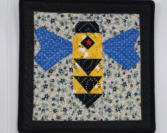Little Bee Mini-Quilt Wall Hanging
