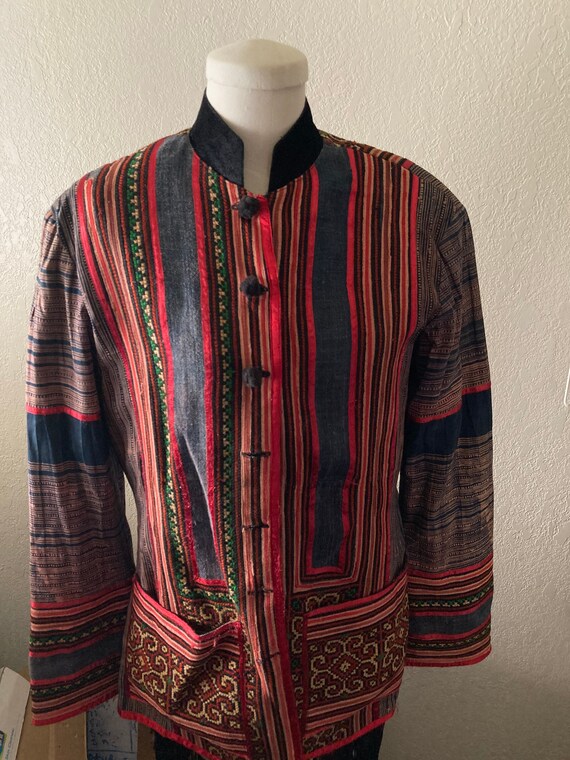 Red Patchwork Coat