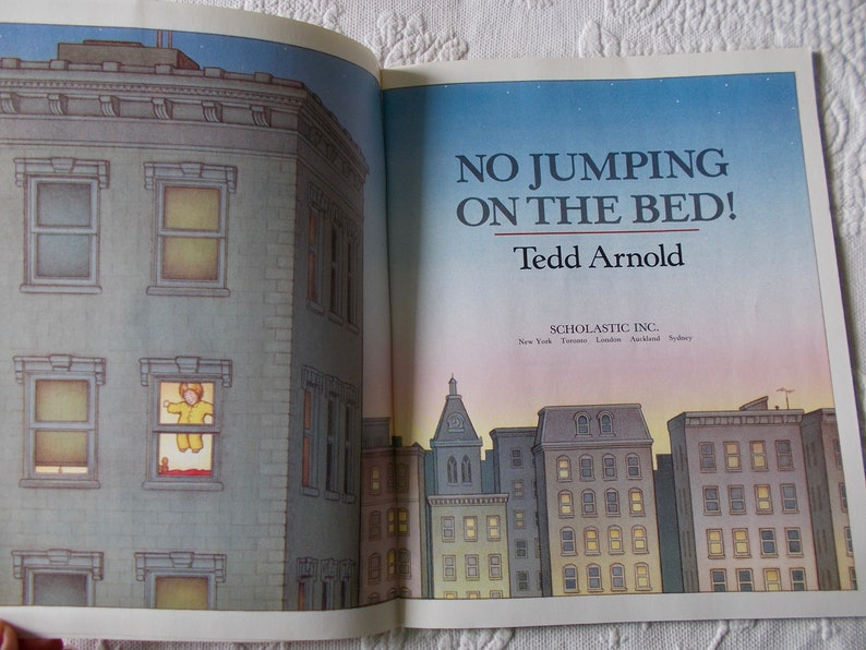 No Jumping on the Bed by Tedd Arnold Copyright 1987 Etsy