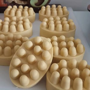 Massage Soap Bars / Oatmeal Milk and Honey Bar Soap / Artisan Soaps/Oatmeal Soaps/ Organic Soaps