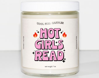 Heiße Mädchen lesen Kerze für Buchliebhaber, Bücherwurm Kerze, Buchnerd Geschenk, Romanze Leserkerze, Buchclub Geschenk, lustiges Buchgeschenk, Bücherwurm Geschenk