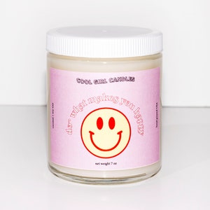 Do What Makes You Happy Candle | Best Friend Gift For Her | Funny Candles Gift for Coworker Desk Decor Aesthetic Motivational Inspirational