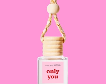Only You Hanging Scented Car Freshener Diffuser Trendy Gift | New Car Accessory For Her | Gift For Her Cute Car Accessories