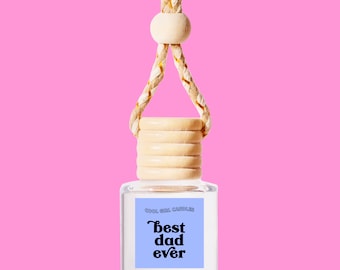 Bästa pappa någonsin bilfräschare | Present till fars dag | Fars dag-presenter | Rolig pappapresent | Pappas födelsedagspresent från barn Hängande bilfräschare
