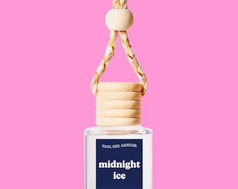 Midnight Ice Hanging Scented Car Freshener Diffuser, Trendy Gift, New Car Accessory For Her, Gift For Her Cute Car Accessories, New Car Gift