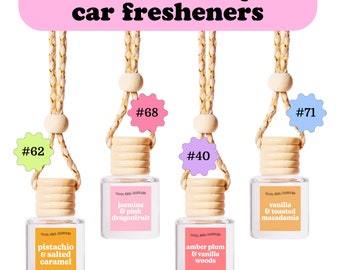 Ambientador para coche con fragancia inspirada en el Río de Janeiro brasileño, paquete de 4, accesorio para coche nuevo para ella, regalo para ella, bonito juego de regalo de accesorios para coche