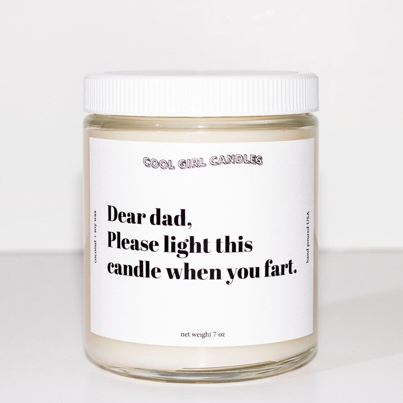 Light When You Fart Candle Funny Candles Gift for Dad Etsy
