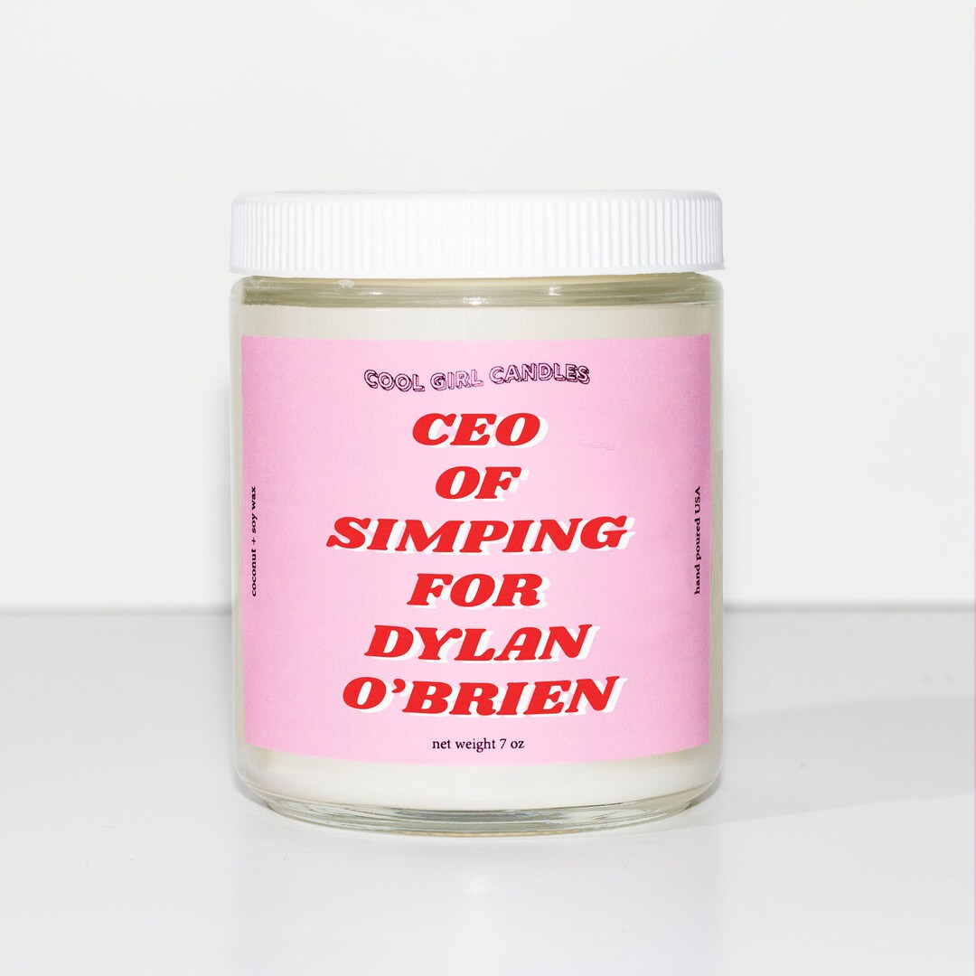 CEO of Simping for Dylan O'brien Candle Pop Culture Gifts Aesthetic