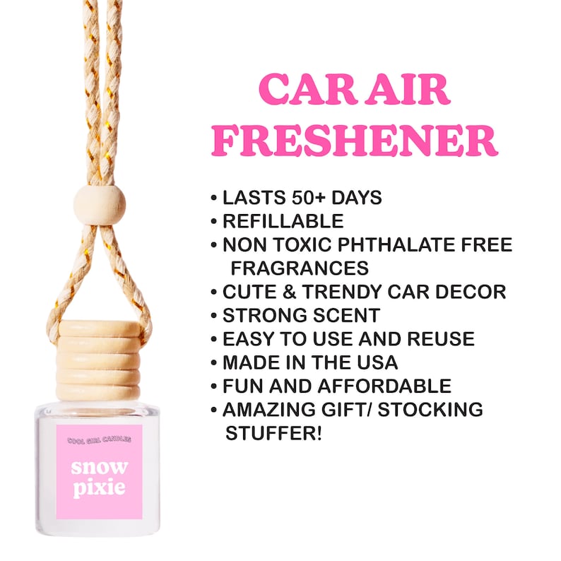 cool girl candles hanging scented car freshener