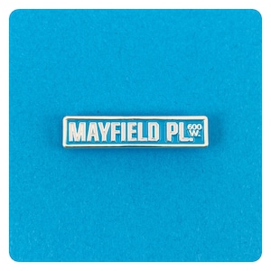 The ‘Burbs movie street sign enamel pin