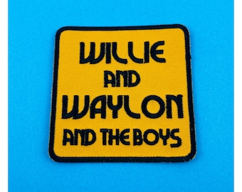 Outlaw Country Music Luckenbach TX song  inspired iron on patch