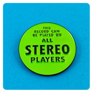 All Stereo Players enamel pin
