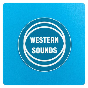 Op het Western Sounds Country Music-album geïnspireerde sticker