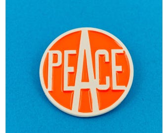 Peace Vintage Design Enamel Pin