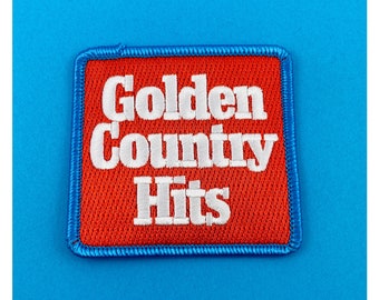 Golden Country Hits Red Country Music album inspired iron on patch